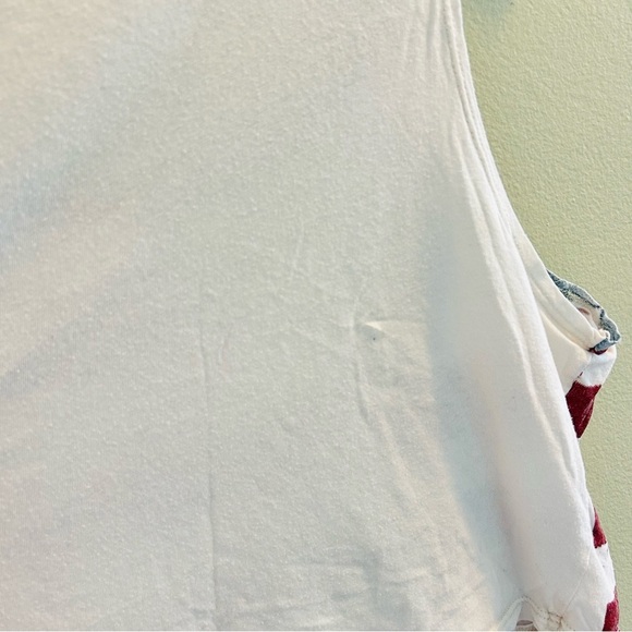 Brandy Melville American Flag Crop Tank Top USA Red White Blue America Patriotic - Picture 7 of 8